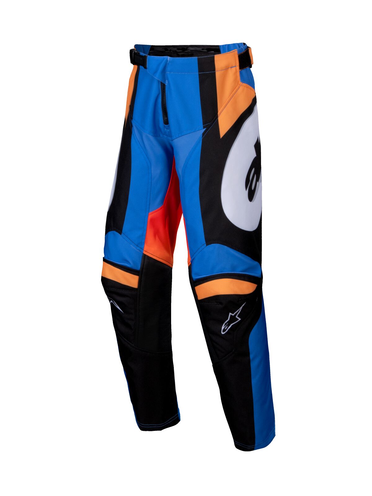 PANT YTH RACER MELT ORANGE/BLU