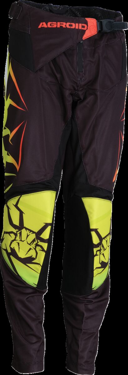 PANT AGROID YTH MESH HI-VIZ/BK