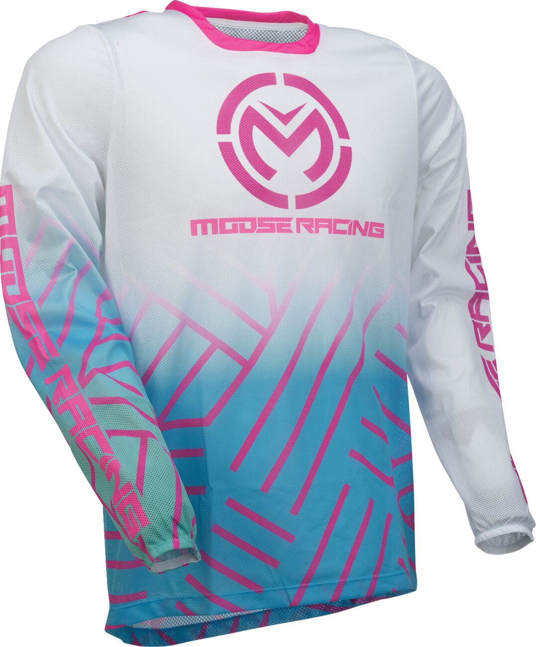 JERSEY SAHARA PINK/BLUE/WHITE