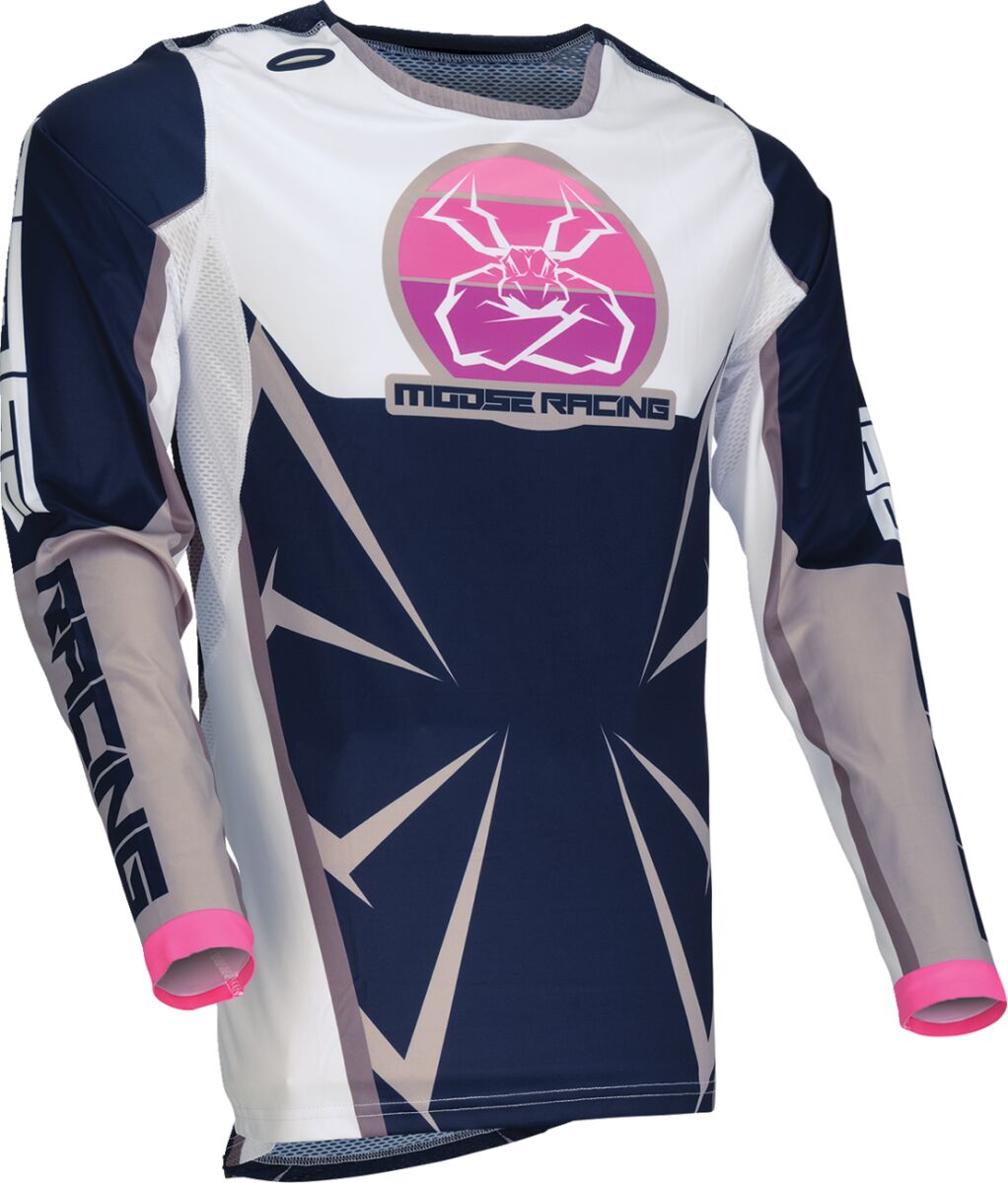 JERSEY AGROID NAVY/WHITE LG