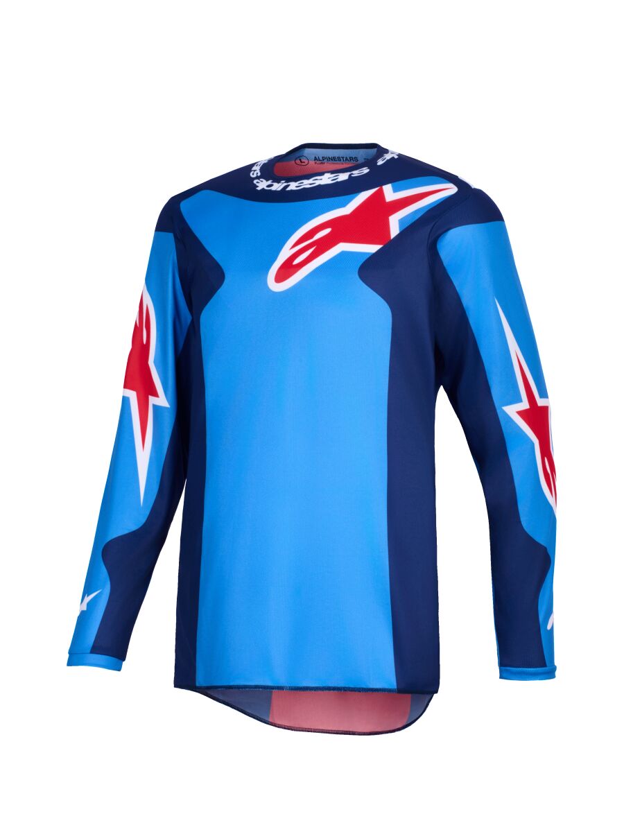 JERSEY FLUID GRID BLUE/RED XL