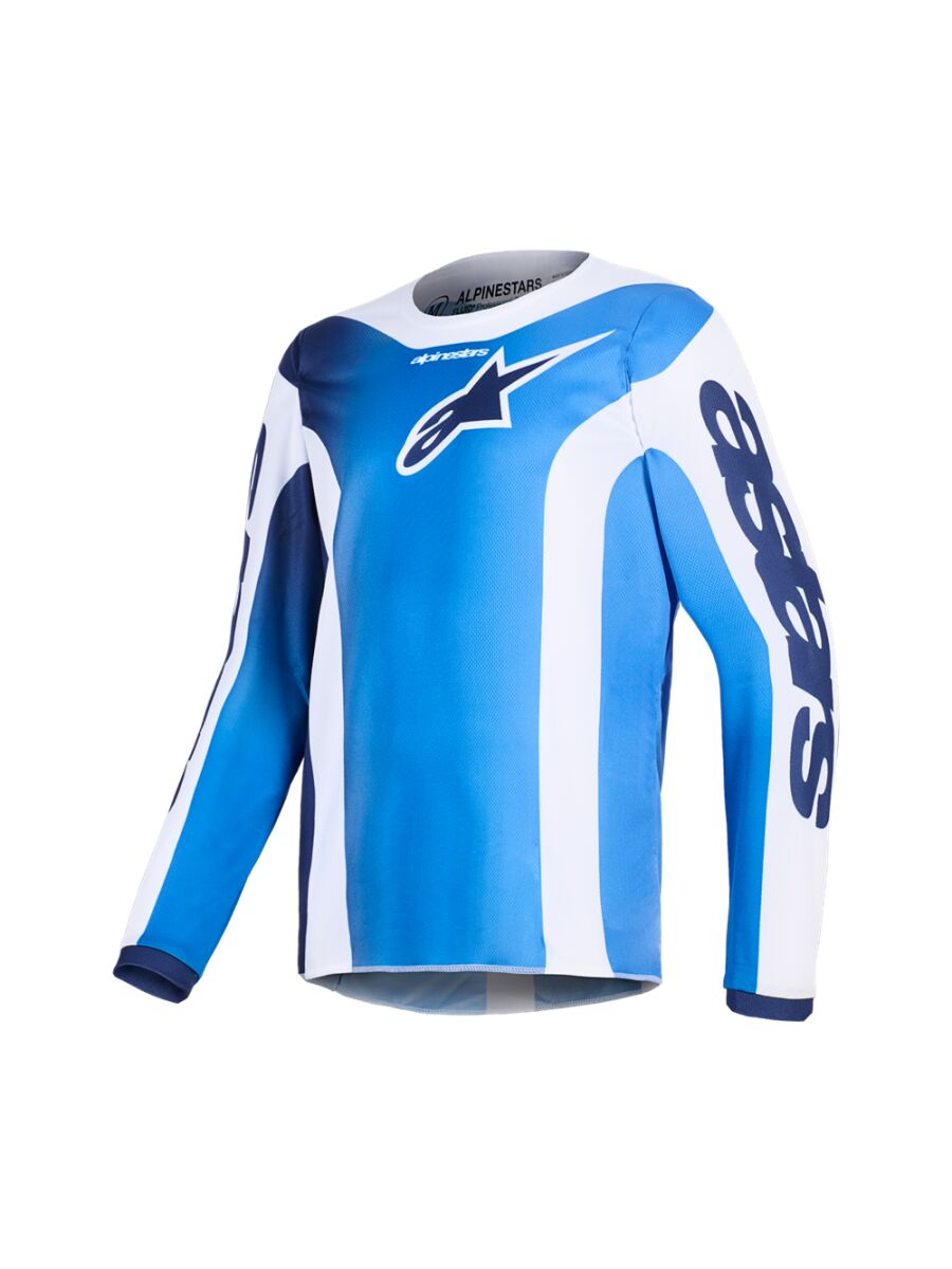 JERSEY YTH FLUID PORTL BLUE/WH