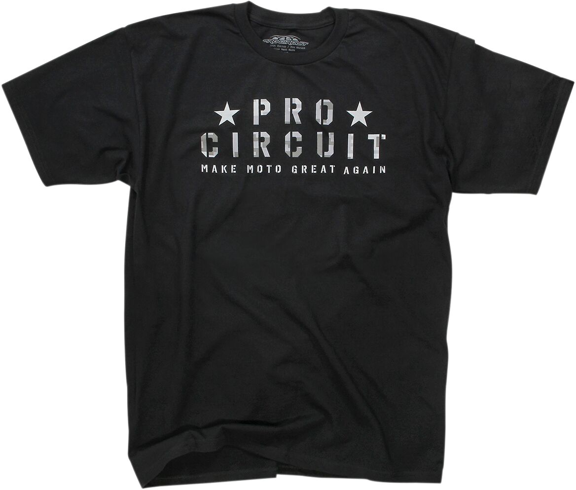 TEE PC FLAG BLK SM