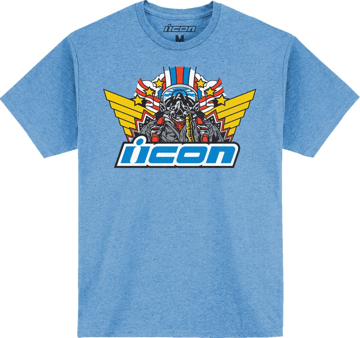 TEE FLYBOY LT HTHR BL LG