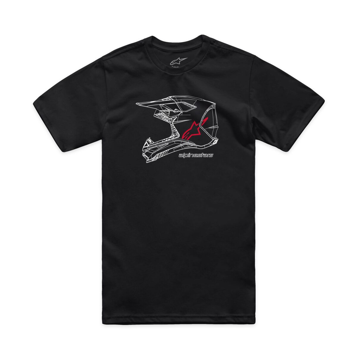TEE CSF MX HELMET BLK S