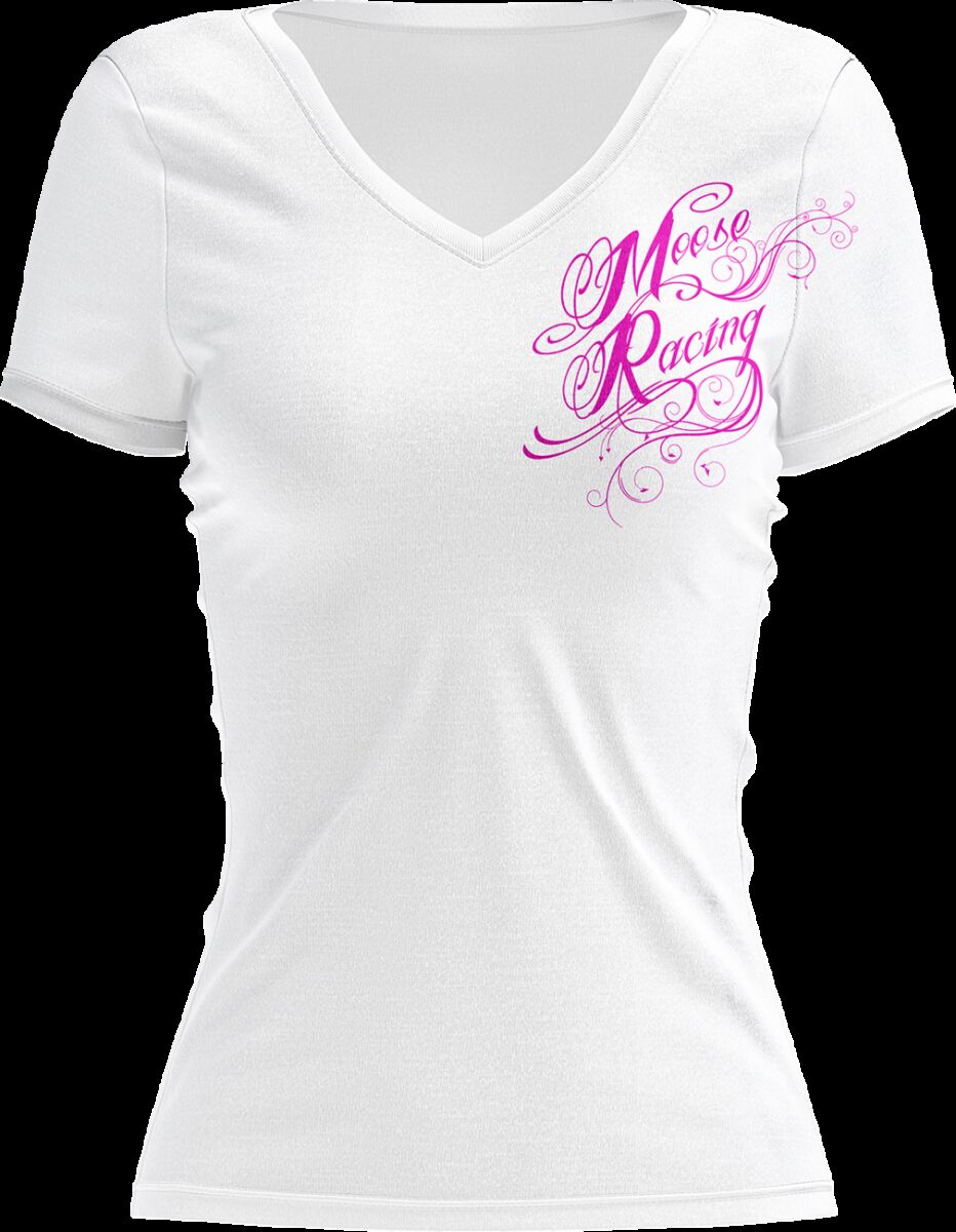 TEE WMN FLOURISH SCRIPT WHITE