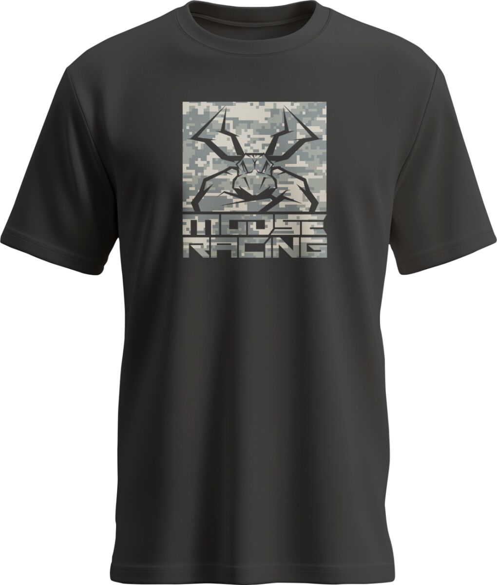 TEE YTH AGROID CAMO BLACK MD