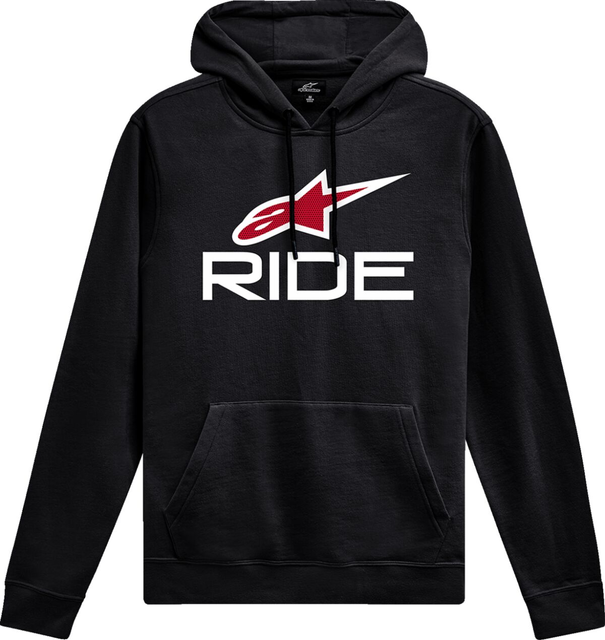 HOODIE RIDE 4.0 P/O BK/RD/WT L