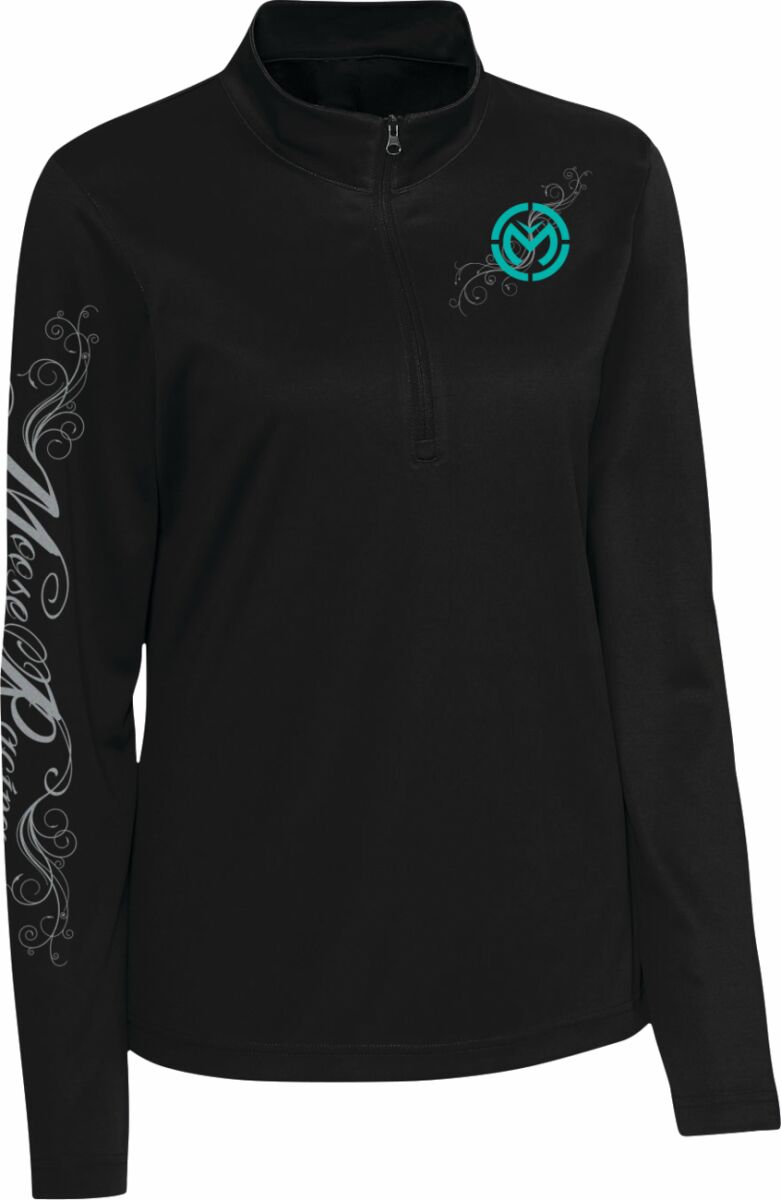PULLOVER WMN 1/2 ZIP FLOURISH