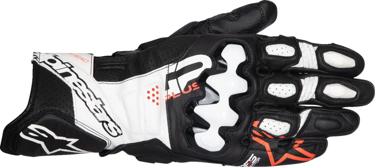 GLOVE GP+ R V3 LTHR BK/WT/RD X