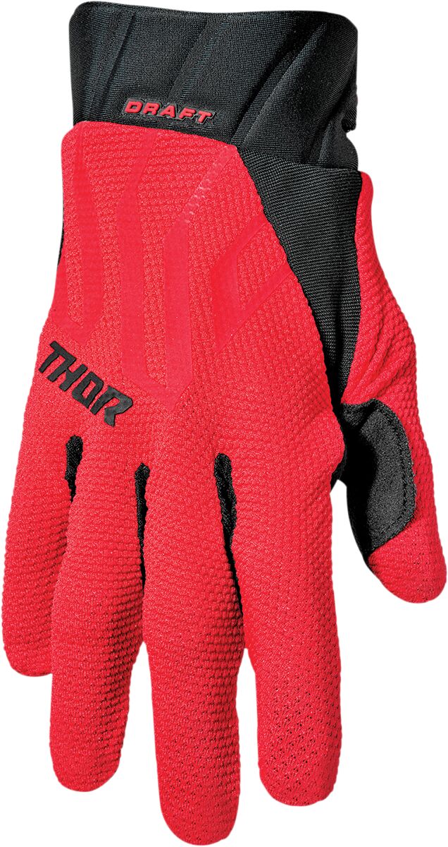 GLOVE DRAFT RED/BLACK MD