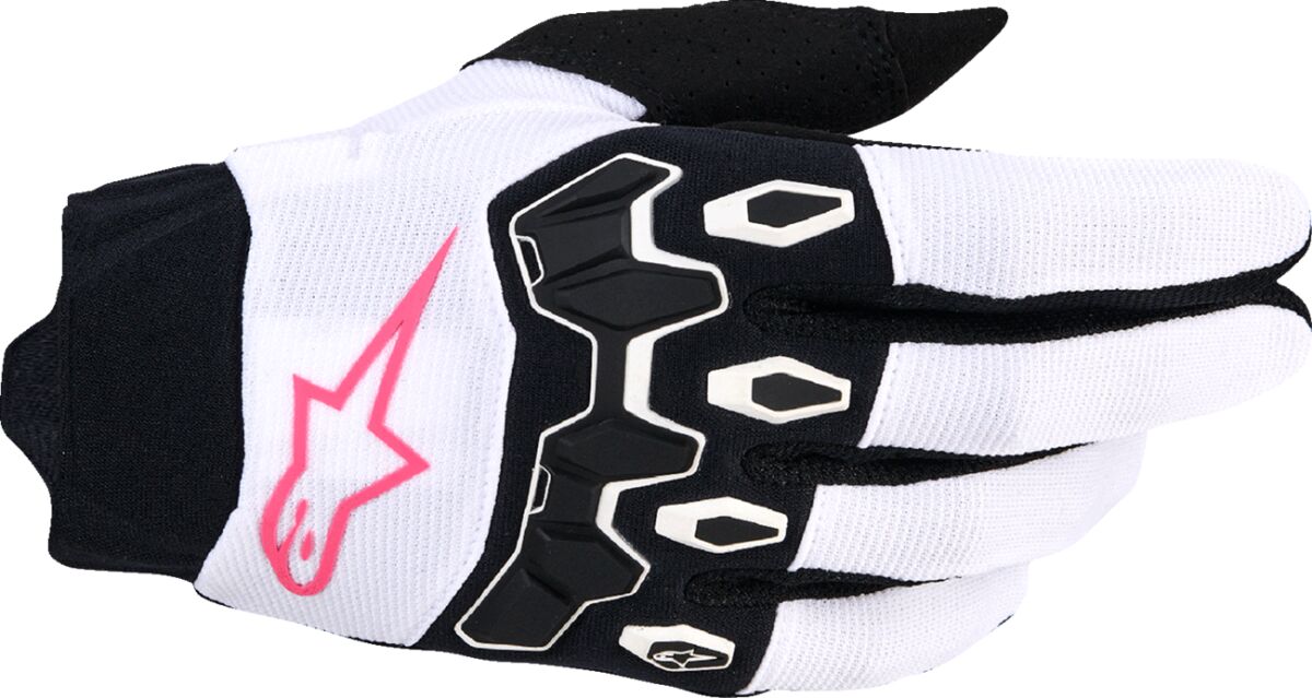 GLOVES 4W FULL BORE V2 WHT/PIN