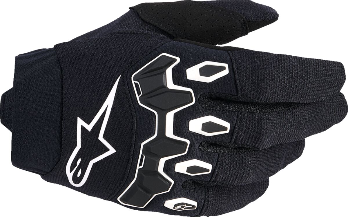 GLOVES YTH FULL BORE V2 BLK/WH