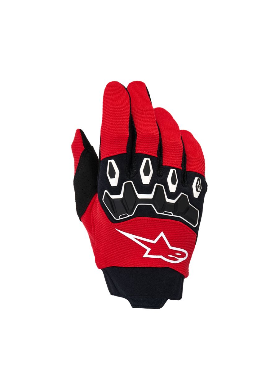 GLOVES YTH FULL BORE V2 RED/BL
