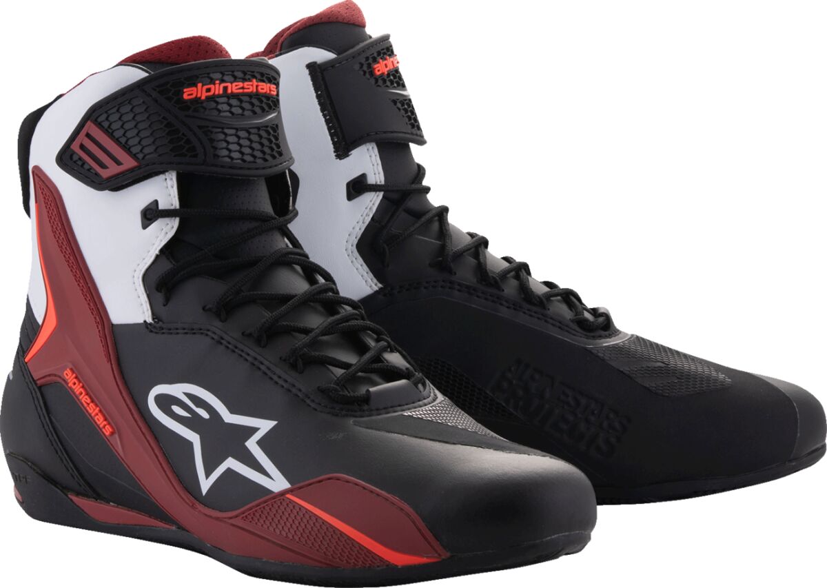SHOES FASTER-4 BK/WH/DK RD 11