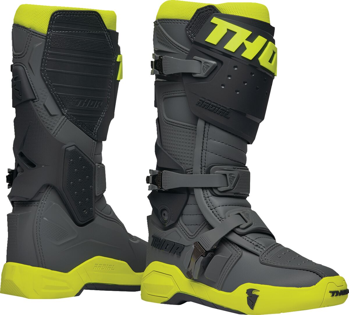 BOOT RADIAL GY/FLO YL 15