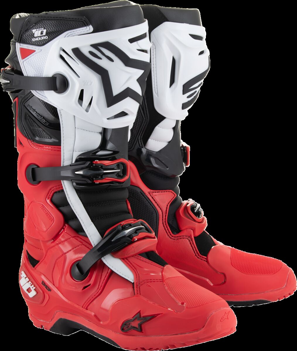 BOOT TECH 10 ENDURO BRIGHT RED