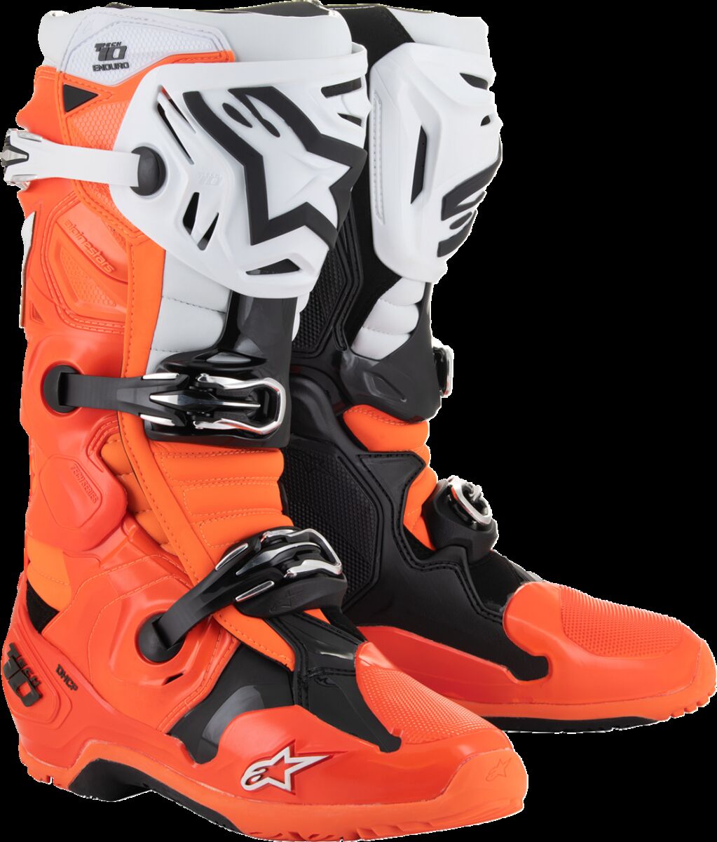 BOOT TECH 10 ENDURO ORANGE FLU