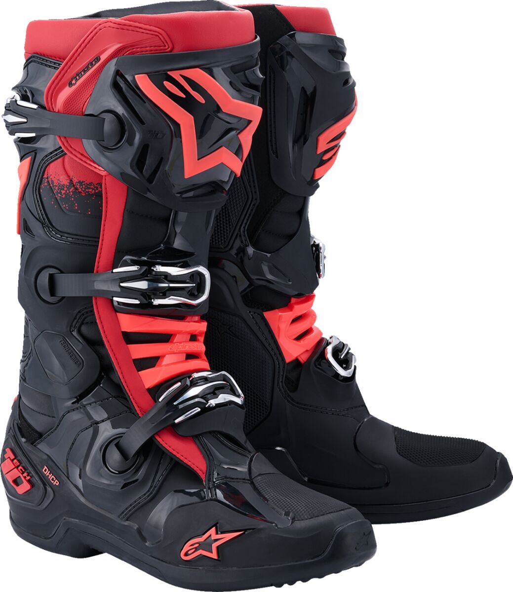 BOOT TECH 10 BLK/RD 9