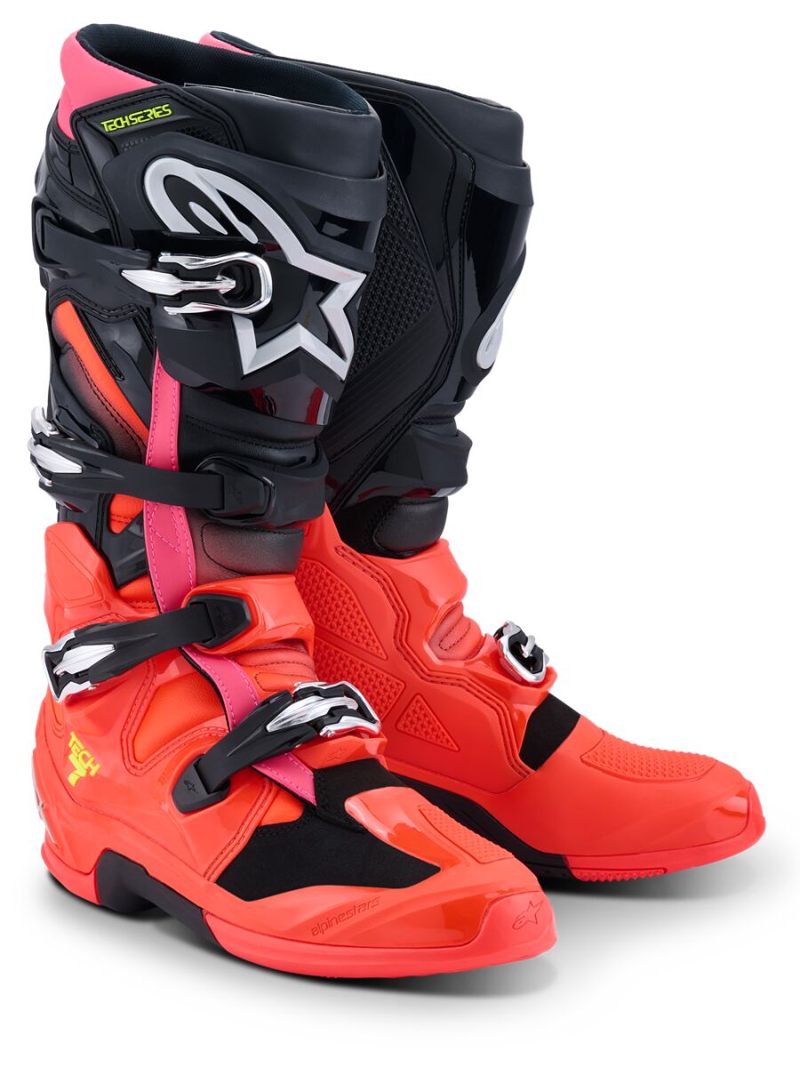 BOOT TECH 7 BLK/RD FLUO/PINK 1
