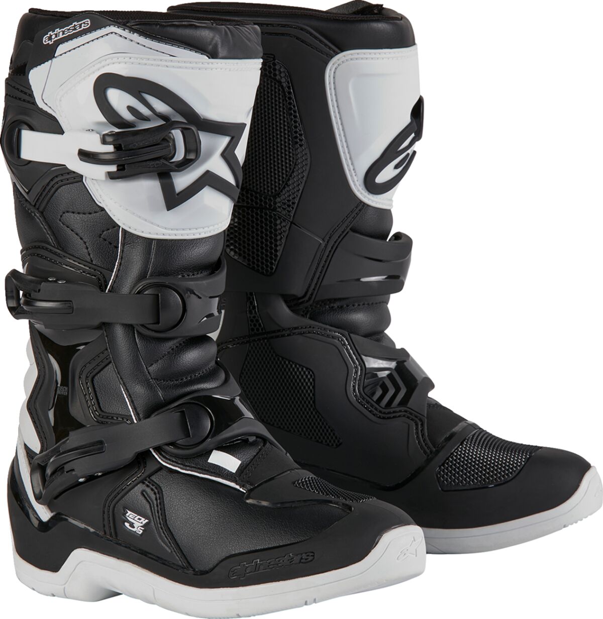 BOOT TECH3S YTH WHT/BLK 3