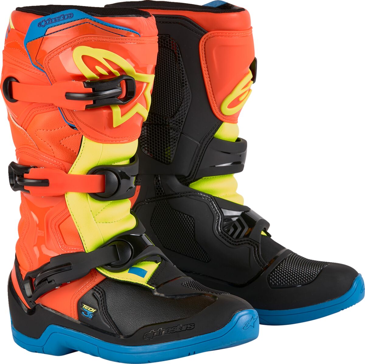 BOOT TECH3S YTH OR/BL/Y 4