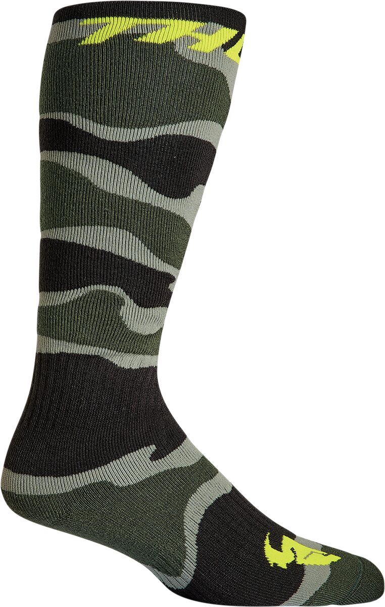 SOCK YTH MXCAMO GN/AC 1-6