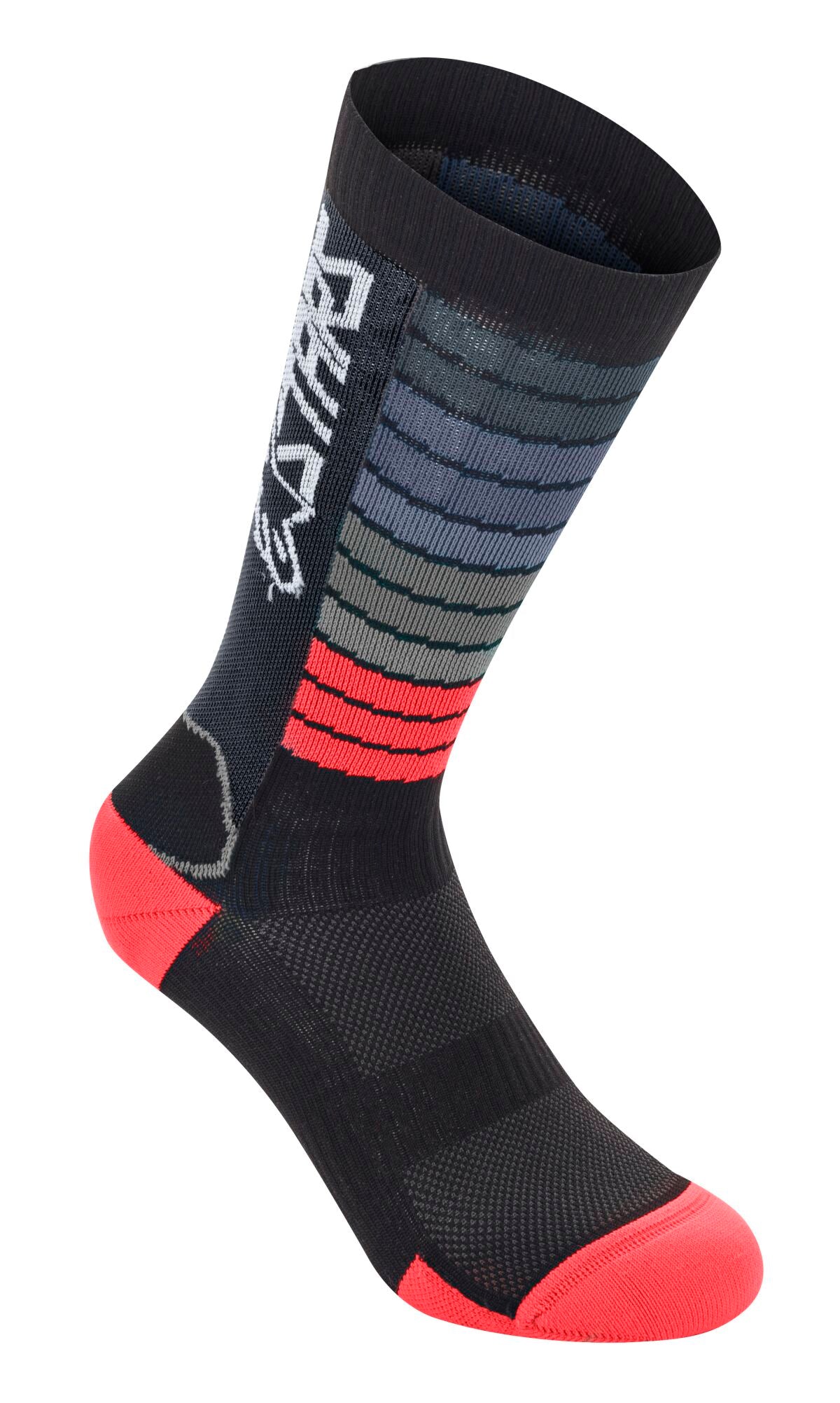 SOCKS DROP 22 BLK/RD L