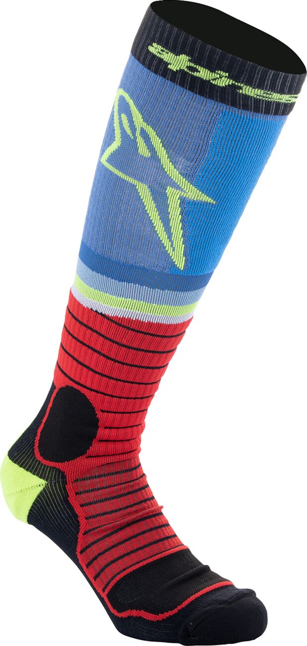 SOCK MX PRO BLK/GY/BLU L