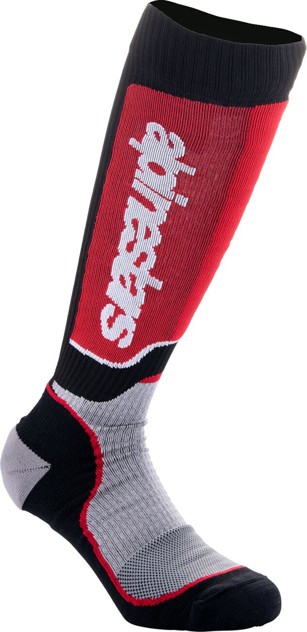SOCK YTH MX+ BLK/RED/GY