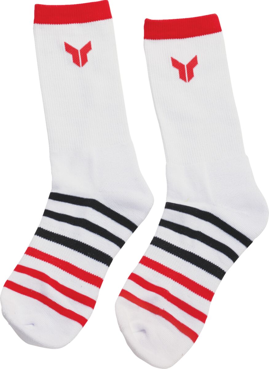 SOCKS 3PK WHITE SM/MD