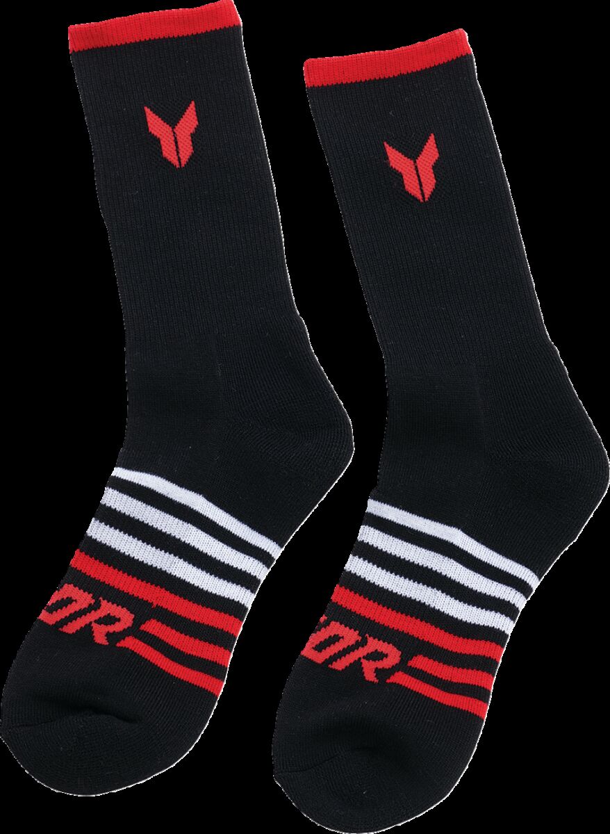 SOCKS 3PK BLACK LG/XL