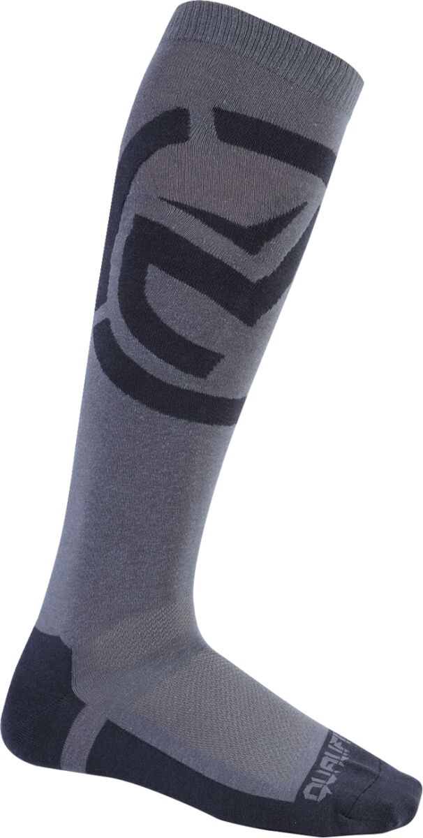 SOCK QUALIFER BLACK/GREY LG/XL