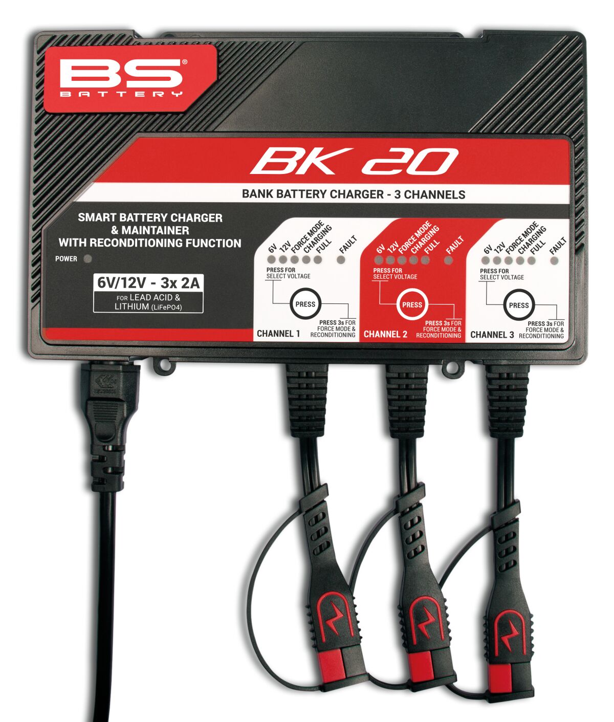 CHARGER BK20 12V 3X2A