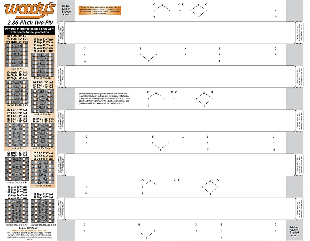 TEMPLATE 2.86PT 2PLY TRAC