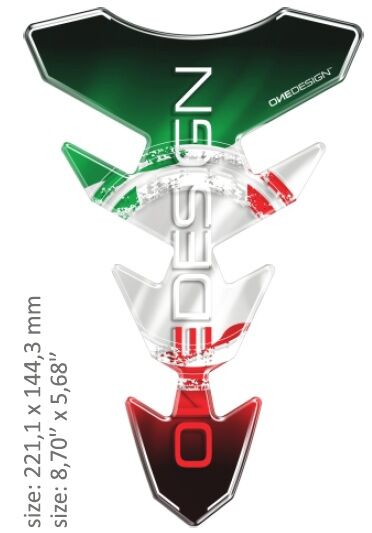 TANK PAD SLIM ITALIAN FLAG