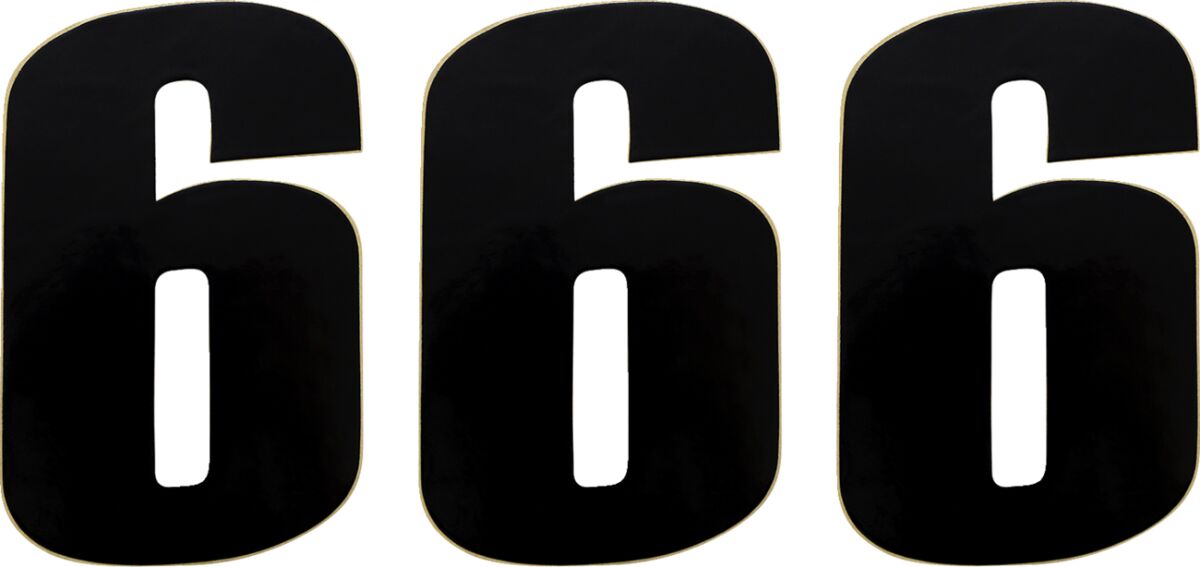NUMBER MOOSE #6 6 BLACK