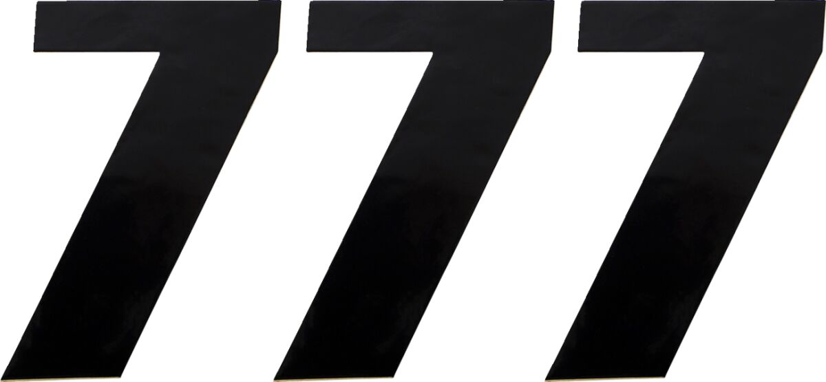 NUMBER MOOSE #7 6 BLACK