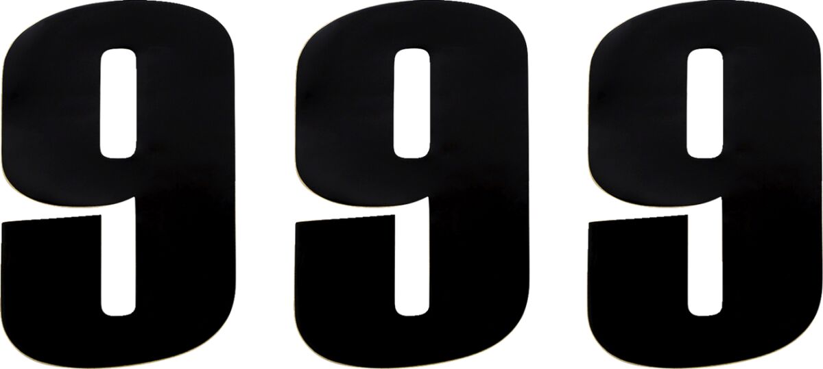 NUMBER MOOSE #9 6 BLACK