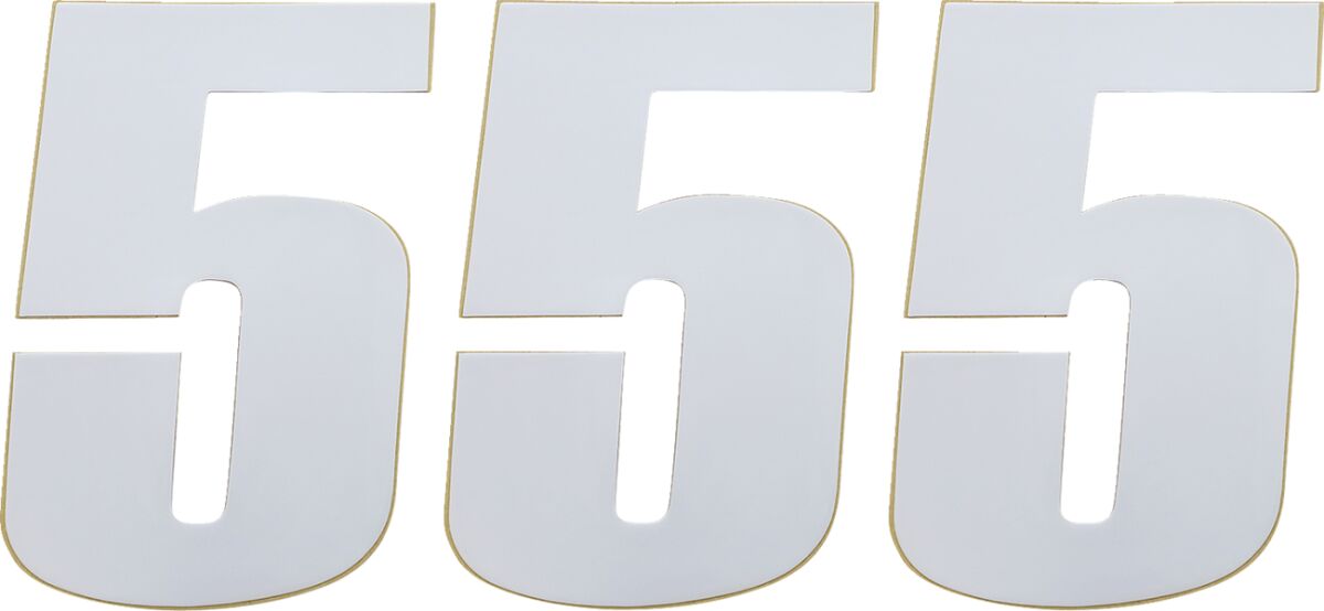 NUMBER MOOSE #5 6 WHITE