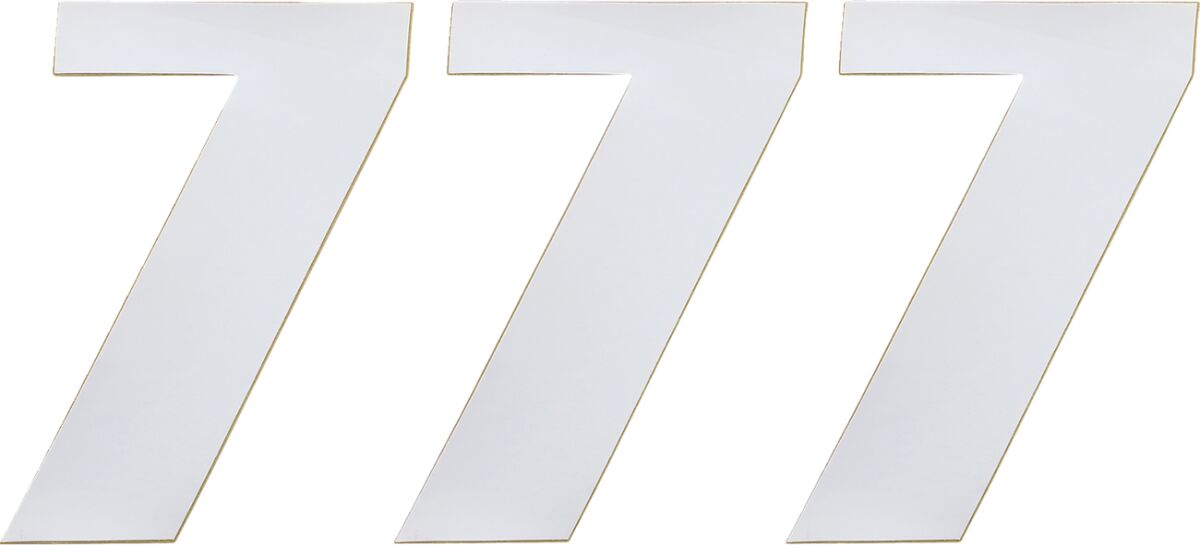 NUMBER MOOSE #7 6 WHITE