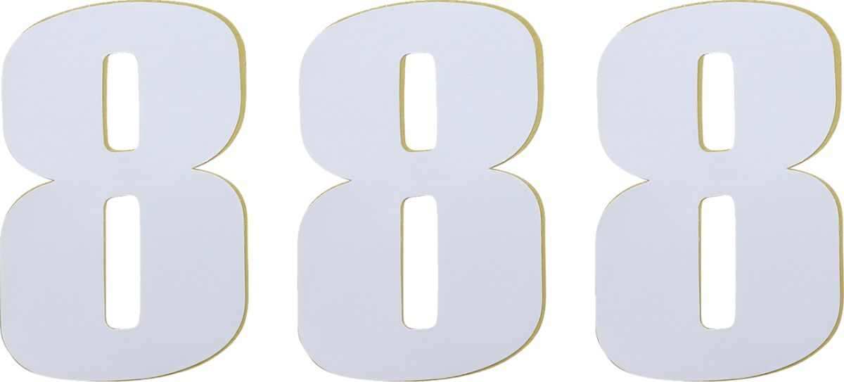 NUMBER MOOSE #8 6 WHITE