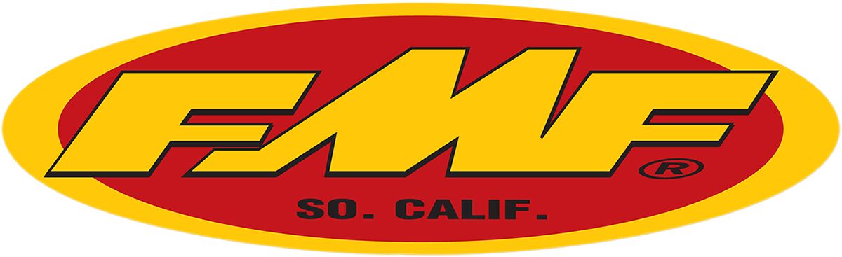 FMF 23 OVAL STKR(YEL/RD)