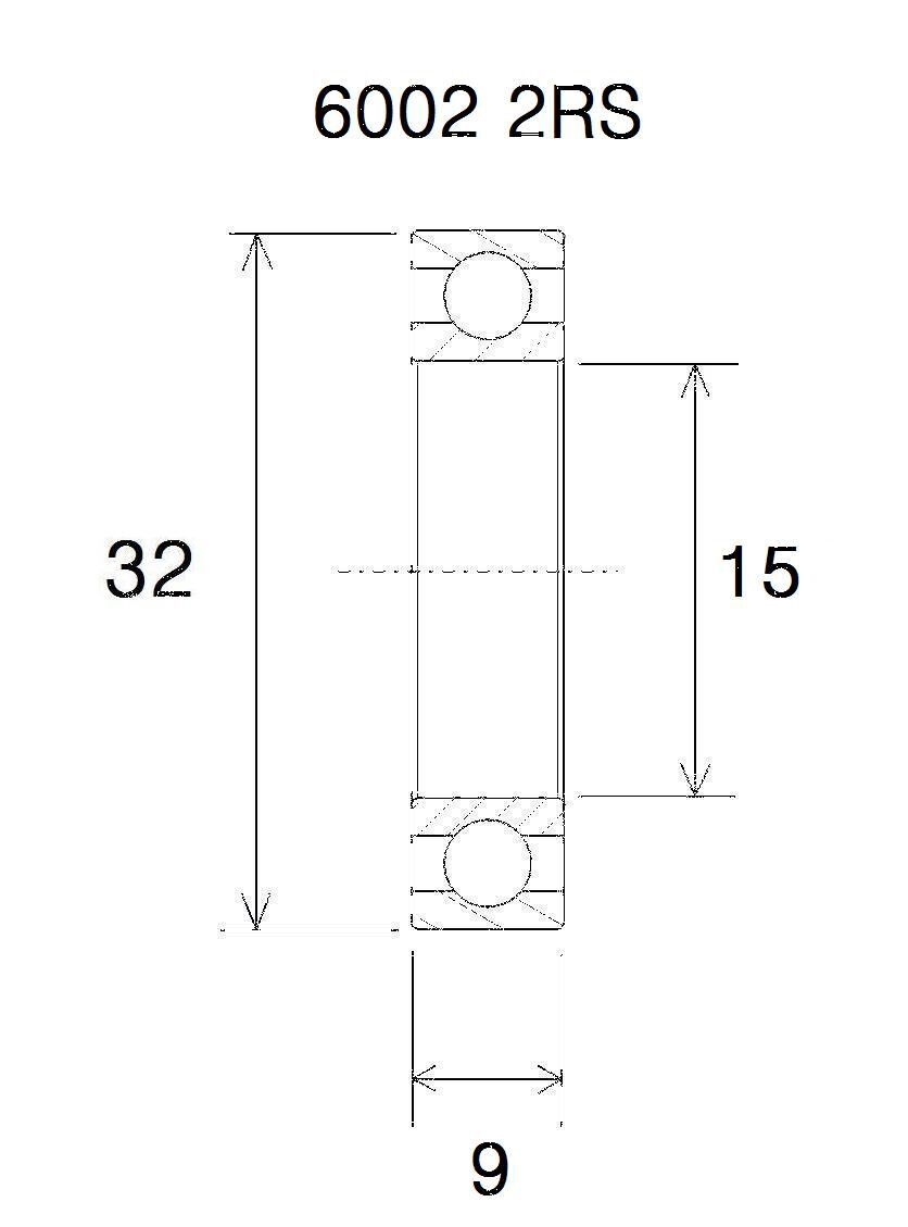 BEARING B3 15X32X9MM