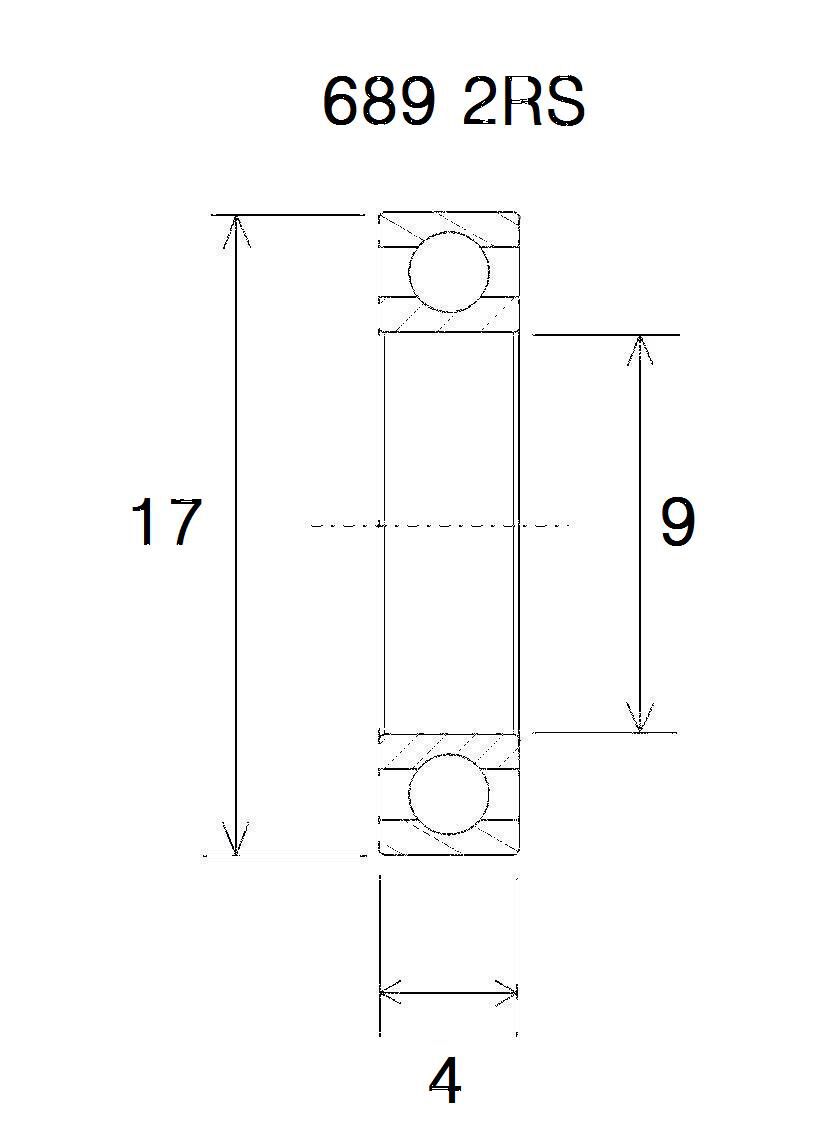 BEARING B3 9X17X4MM