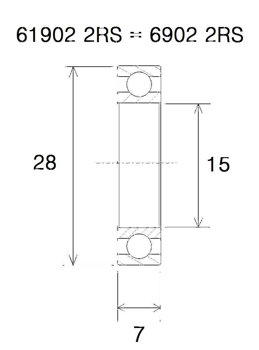 BEARING B3 15X28X7MM