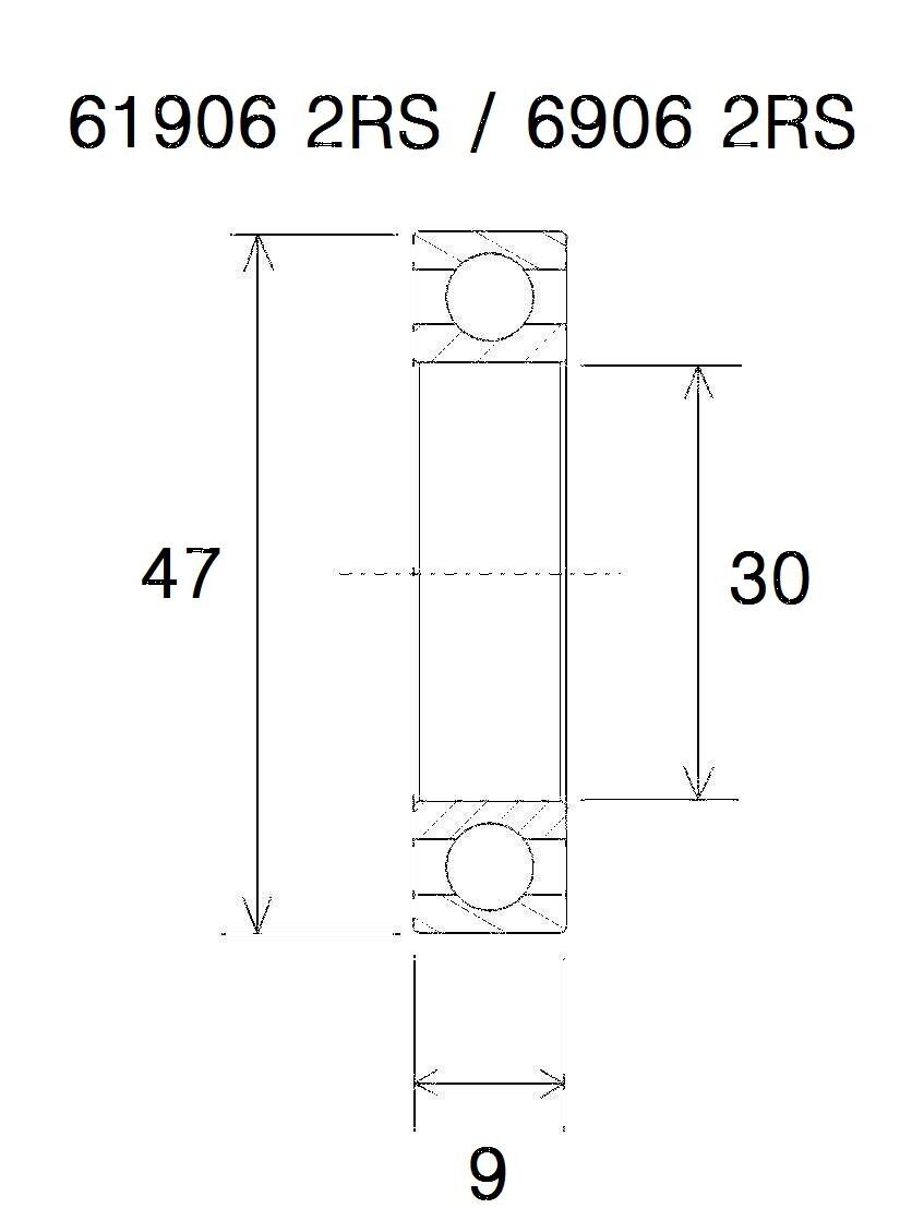 BEARING B3 30X47X9MM
