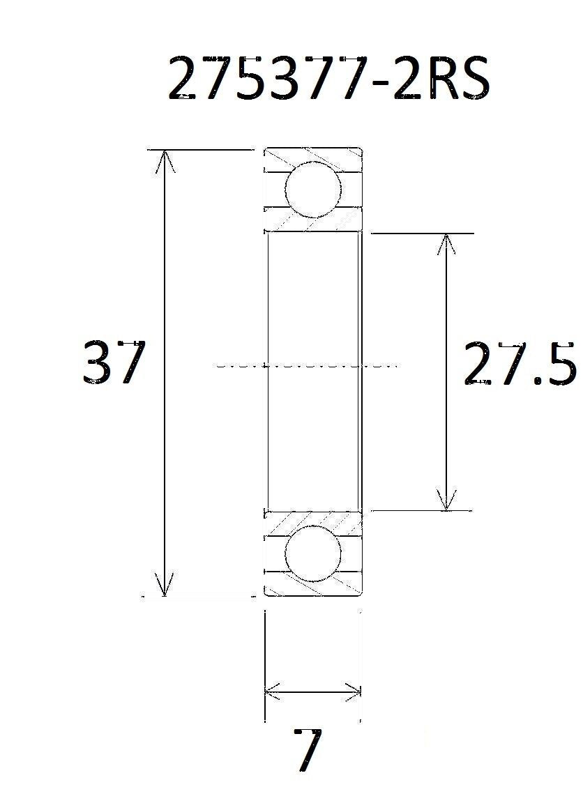 BEARING B3 27.5X37X7MM