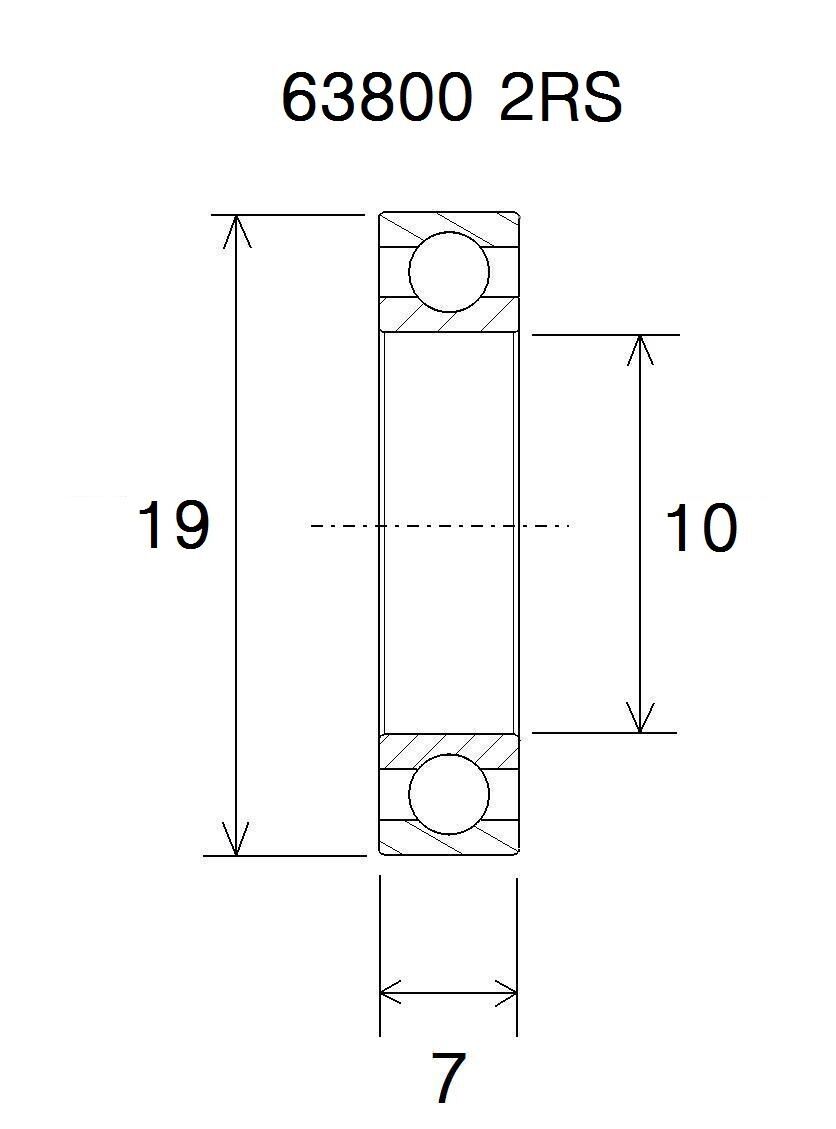 BEARING MAX 10X19X7MM