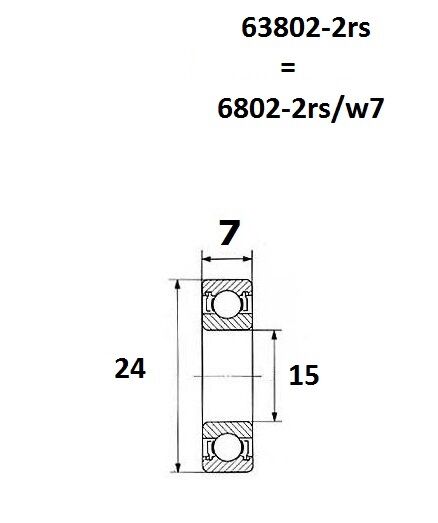 BEARING MAX 15X24X7MM